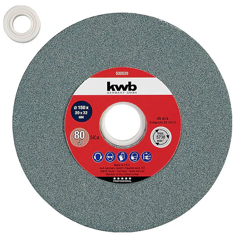 Piedra Para Esmeril De Banco 150x20x32mm Kwb