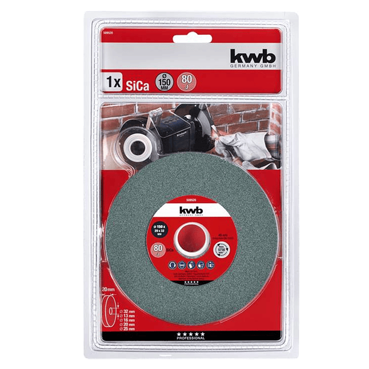 Piedra Para Esmeril De Banco 150x20x32mm Kwb 2