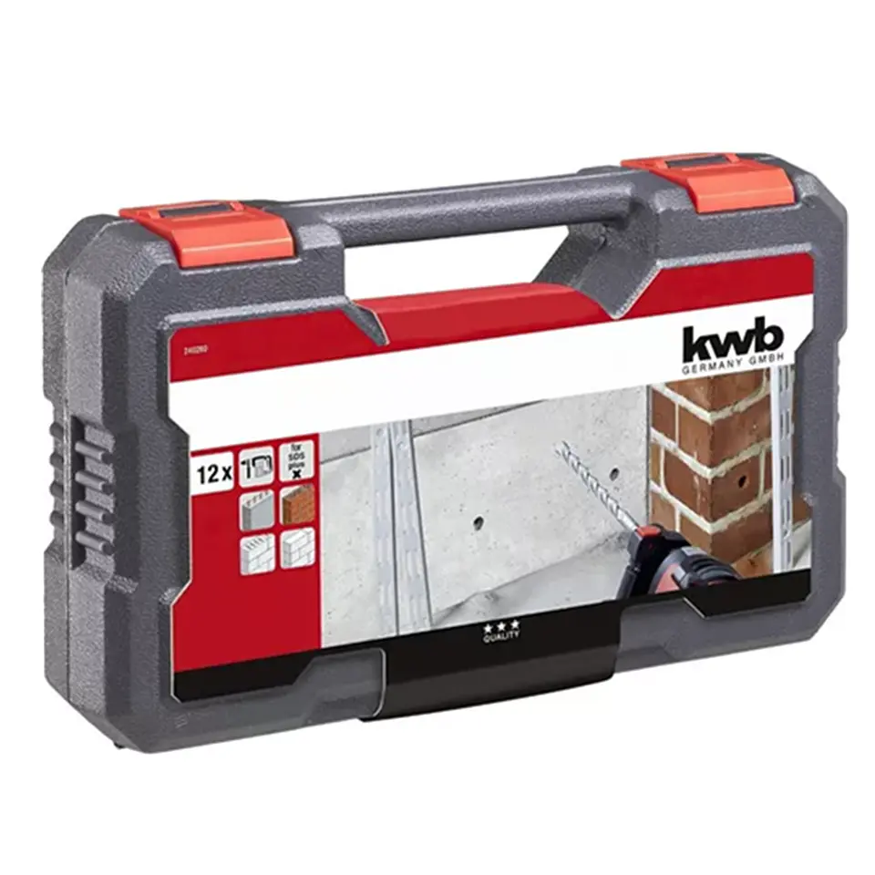 Set Broca P/ Rotomartillo Sds Plus 12 Piezas Kwb 3