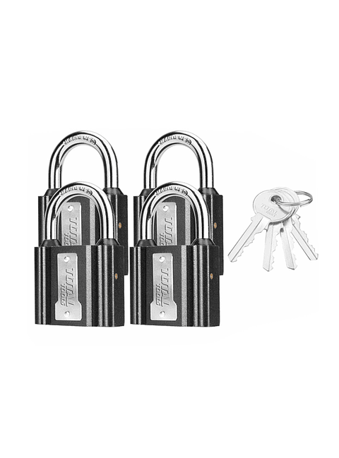 Juego 4 Candado De Seguridad 38 Mm Total Tlk31t4382