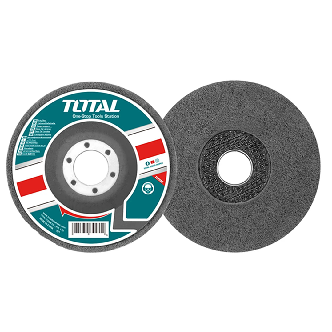 Disco De Esponja 115mm Pulir Acero Inox Madera Mármol Total 3