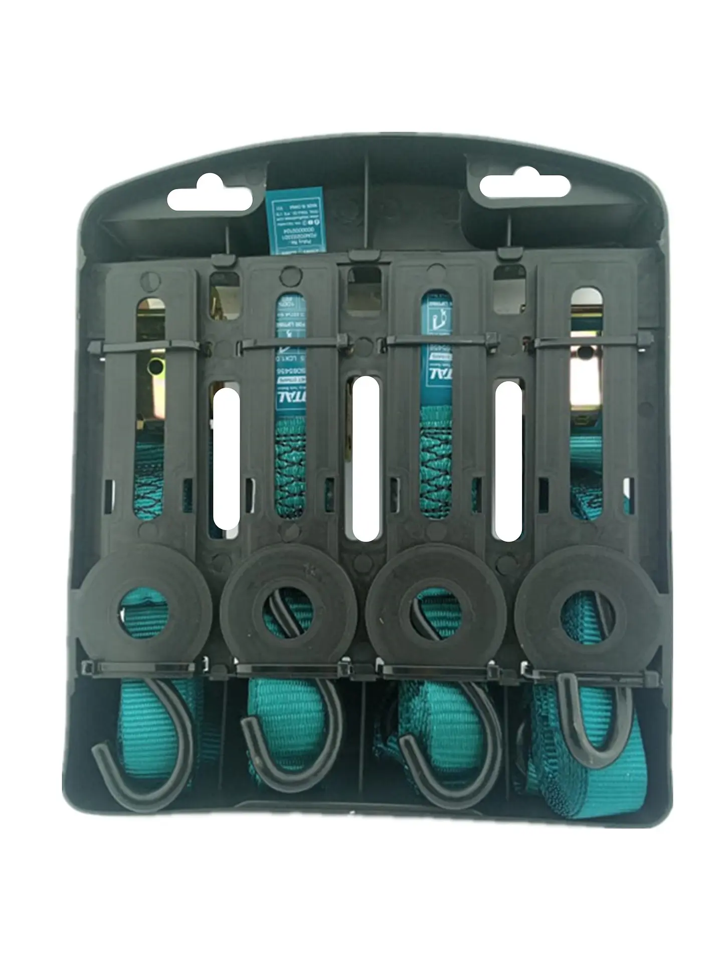 Juego 4 Eslinga Cinta Amarre Ratchet Hebilla 4.5m X 25mm  2