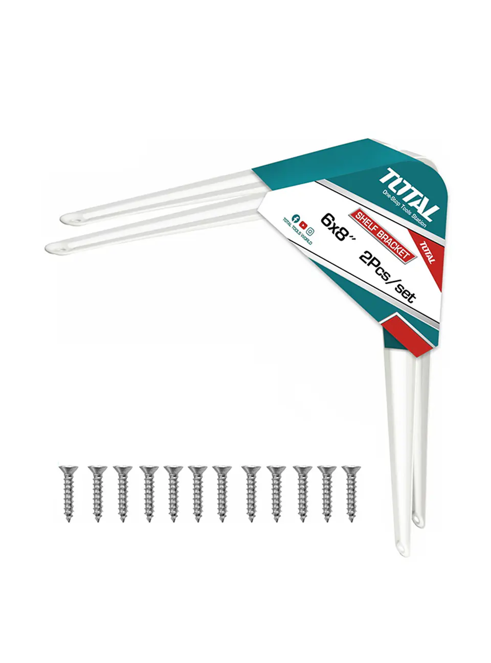 Soporte Escuadra Para Repisa Estante 6''x8'' 2 Unds Total 1