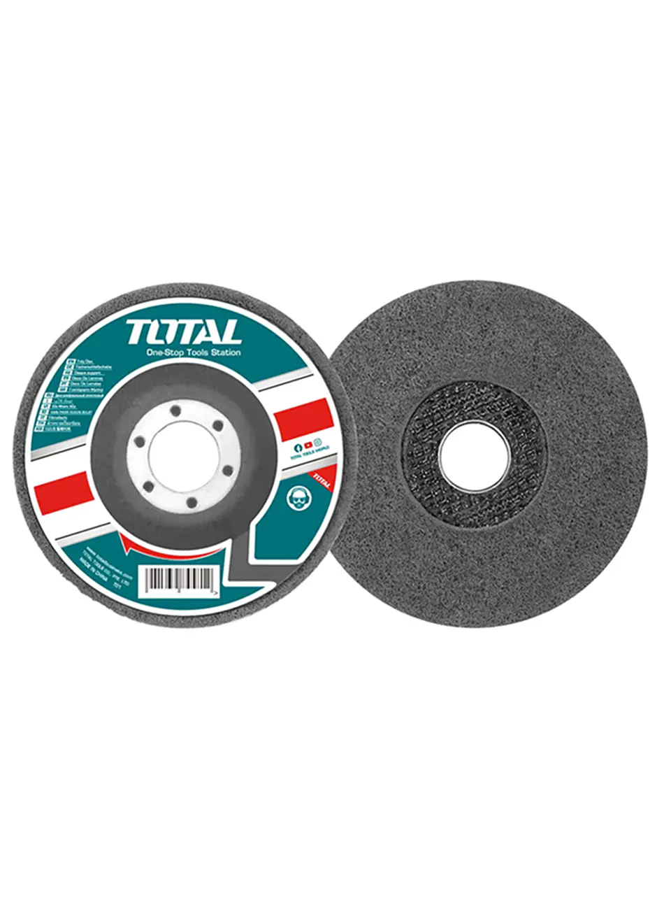 Disco De Esponja 115mm Pulir Acero Inox Madera Mármol 5 Unds 3