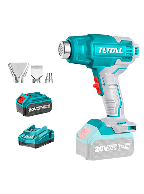 Pistola De Calor Inalámbrica 20v Bat+ Carg Total Tbli2002