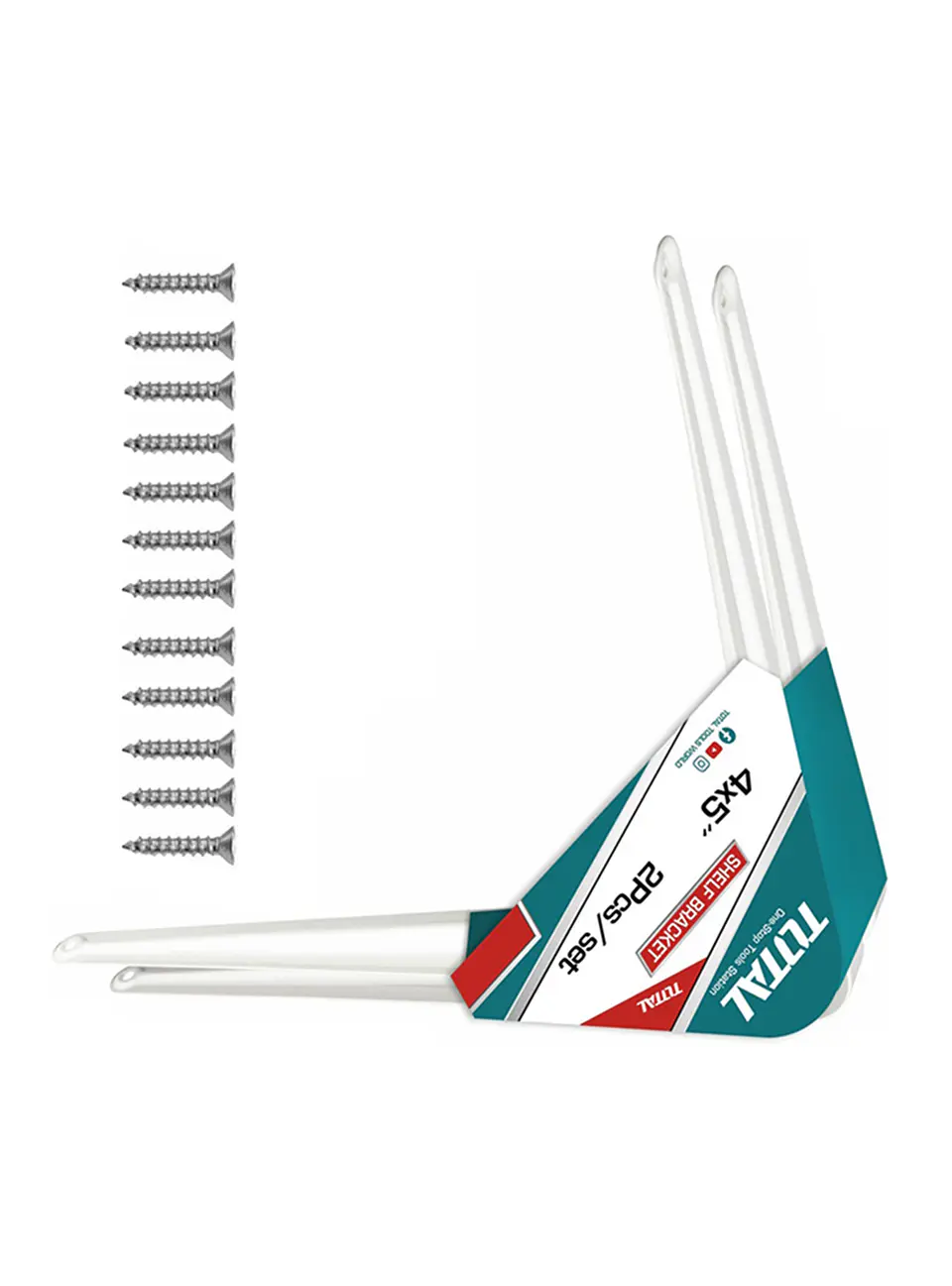 Soporte Escuadra Para Repisa Estante 4''x5'' 2 Unds Total 2