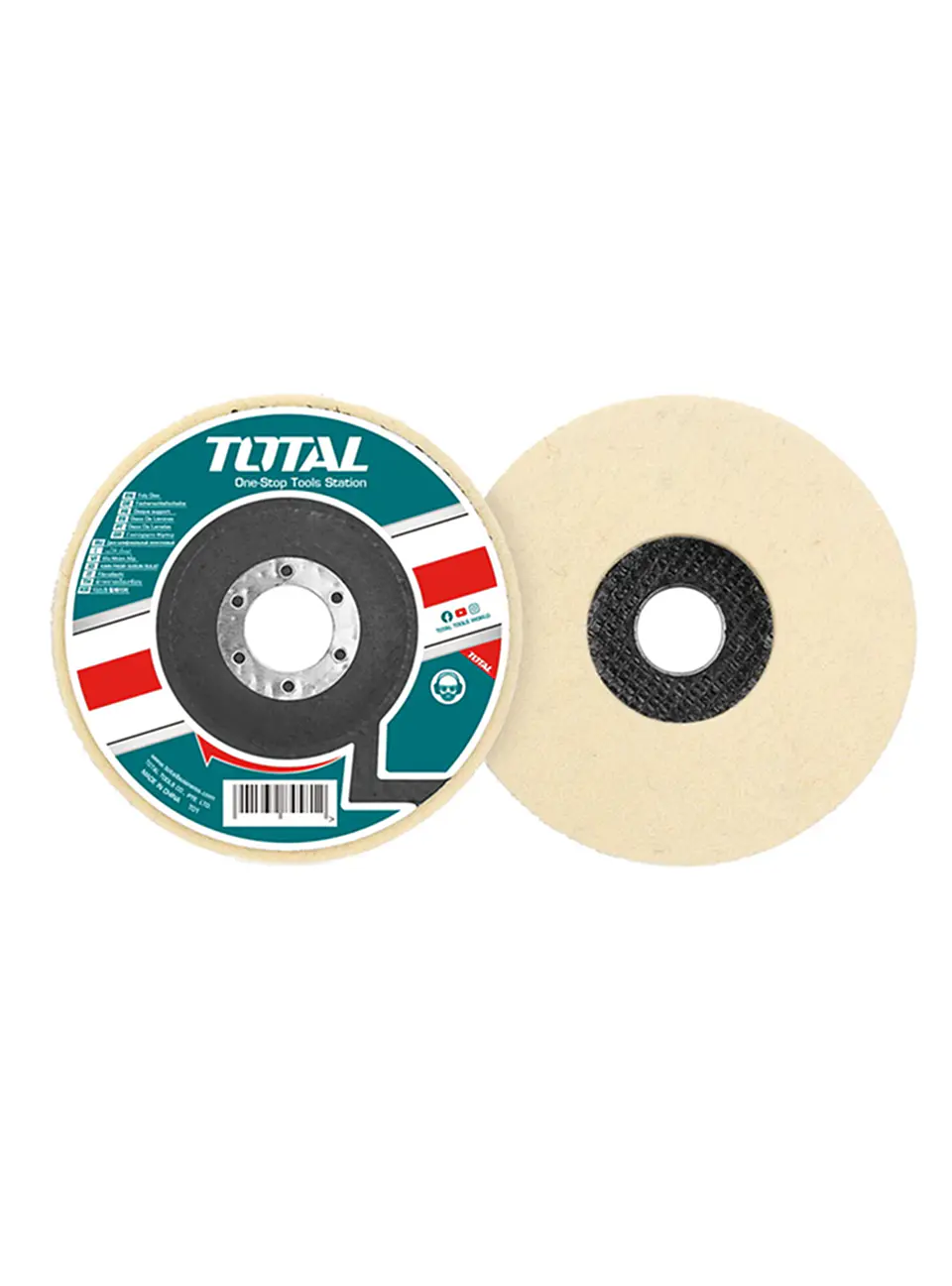 Disco De Fieltro De Lana 4 1/2 115mm 5 Unds Total 3