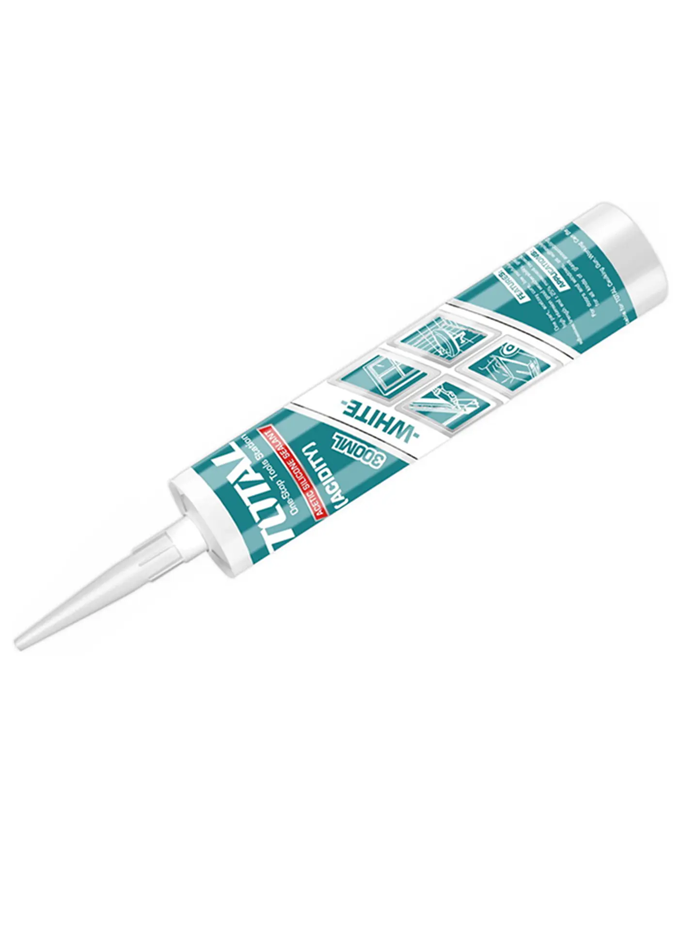 Silicona Sellante Cartucho 300 Ml Color Blanco Total 1