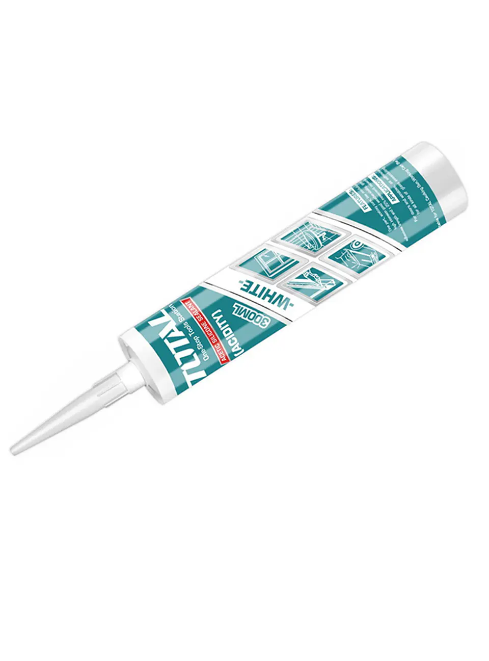 Silicona Sellante Cartucho 300 Ml Color Blanco Total 1