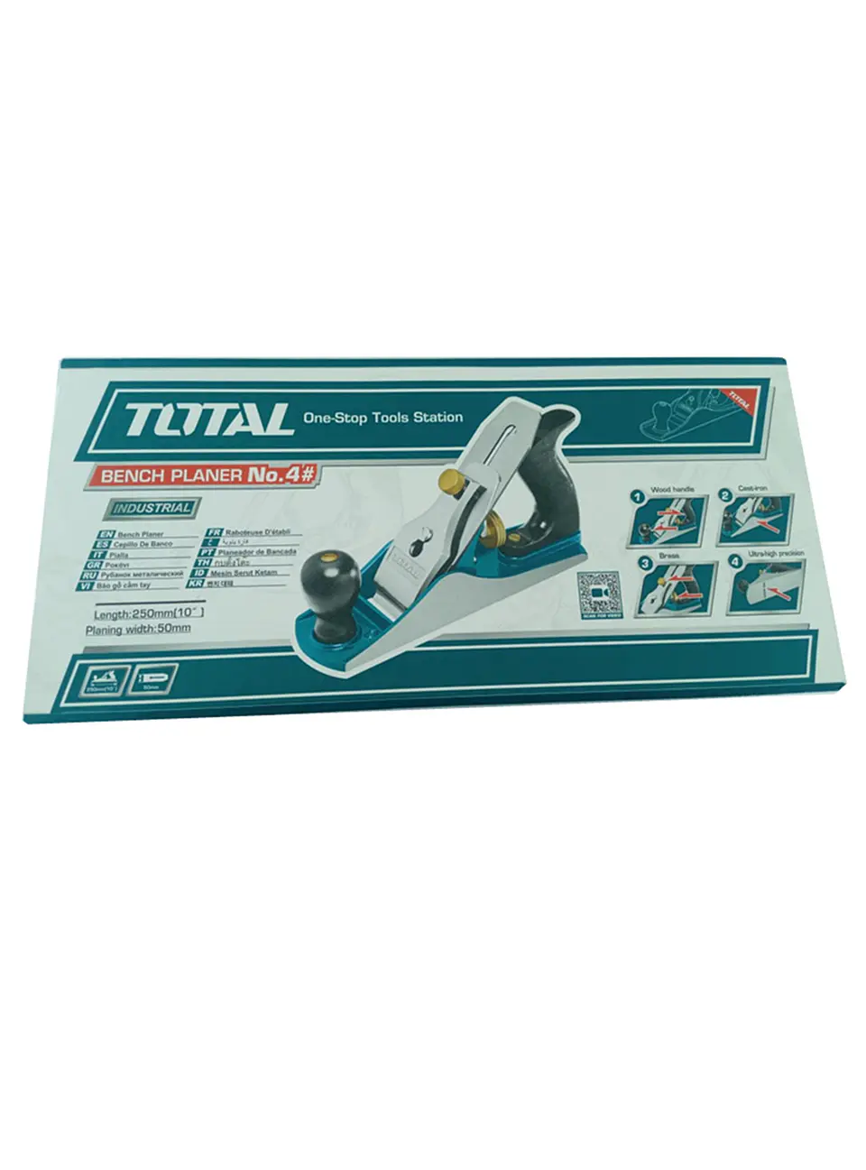 Cepillo Carpintero Manual Para Madera N° 4 Total Thtp0204 2