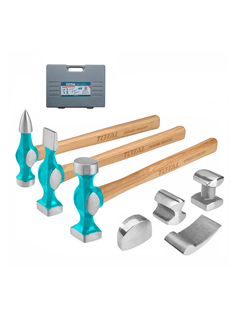 Kit Juego Martillos Desabolladores 7 Piezas Total Tbafo712