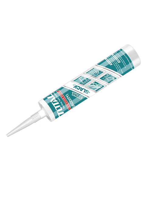 Silicona Sellante Cartucho 300 Ml Color Negro Total