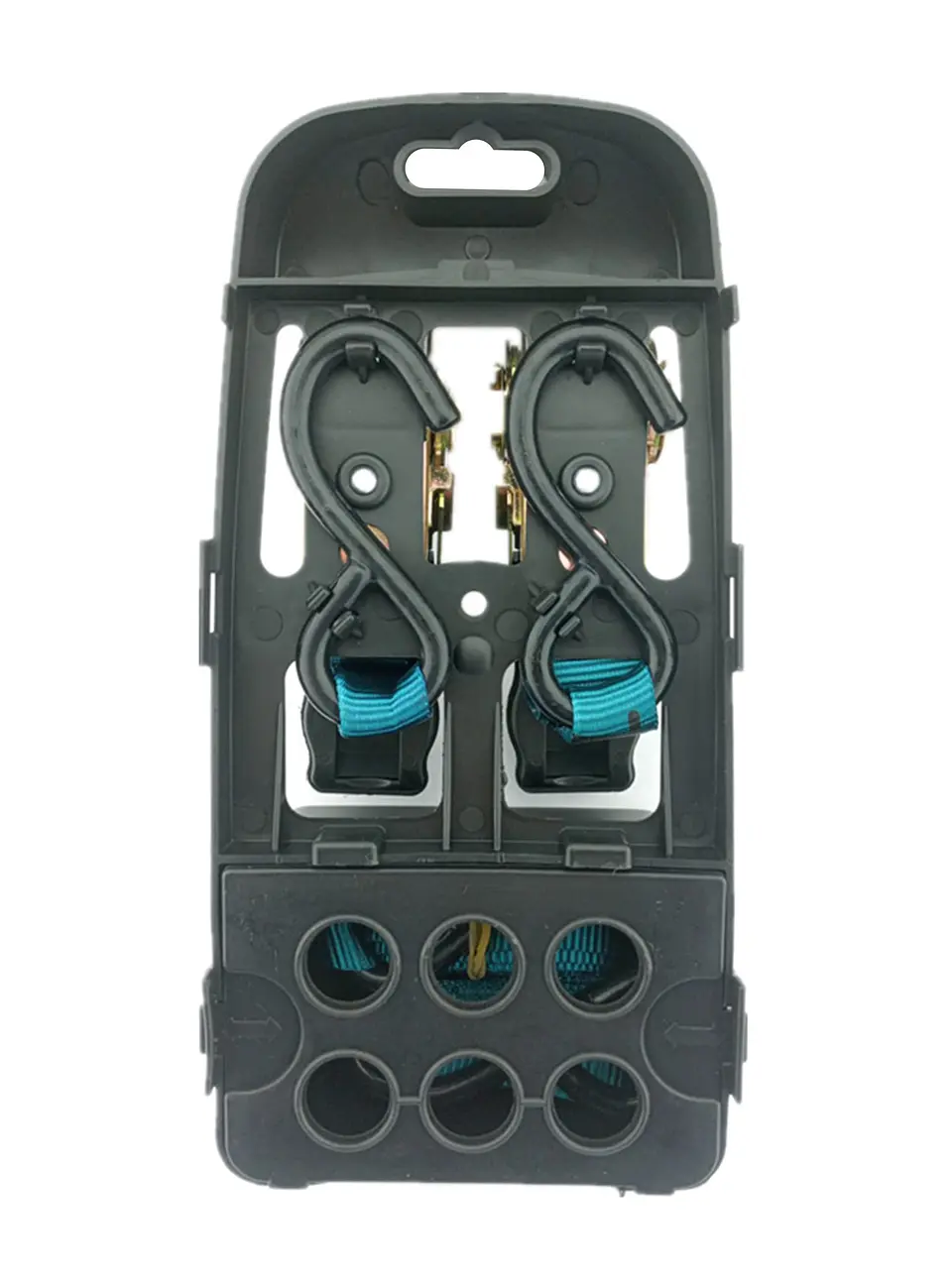 Juego 2 Eslinga Cinta Amarre Con Ratchet 1.8m X 25mm Total 2