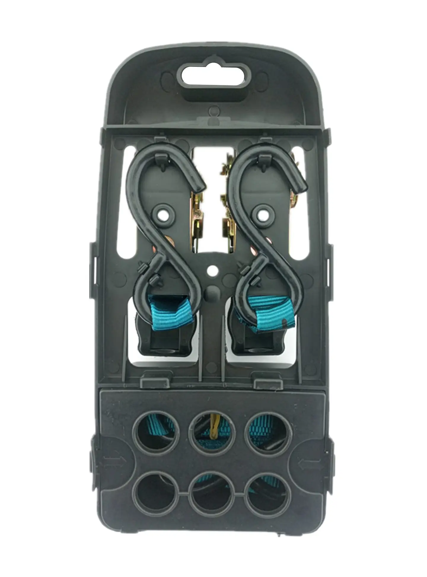 Juego 2 Eslinga Cinta Amarre Con Ratchet 4.5m X 25mm Total 2