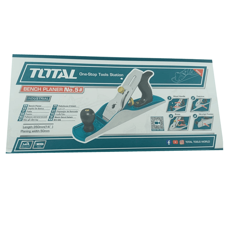 Cepillo Carpintero Manual Para Madera N° 5 Total Thtp0205 2