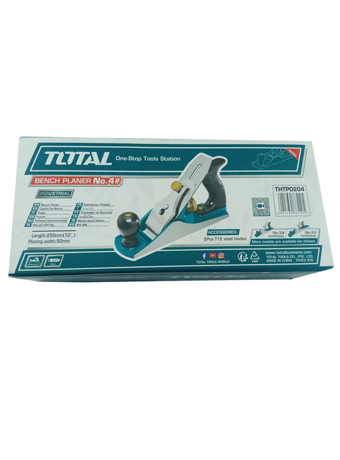 Cepillo Carpintero Manual Para Madera N° 4 Total Thtp0204 3