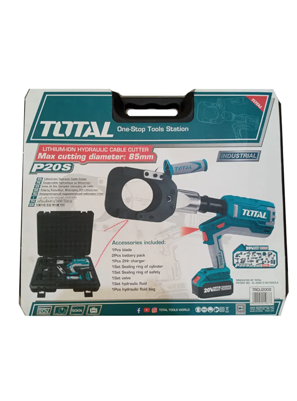 Cortador Corta Cables Hidráulico 20v Bat+ Carg Total 2