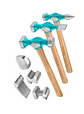 Kit Juego Martillos Desabolladores 7 Piezas Total Tbafo712 - Miniatura 2