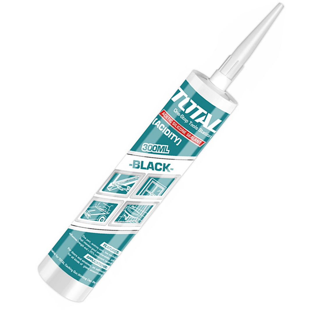 Silicona Sellante Cartucho 300 Ml Color Negro Total 2