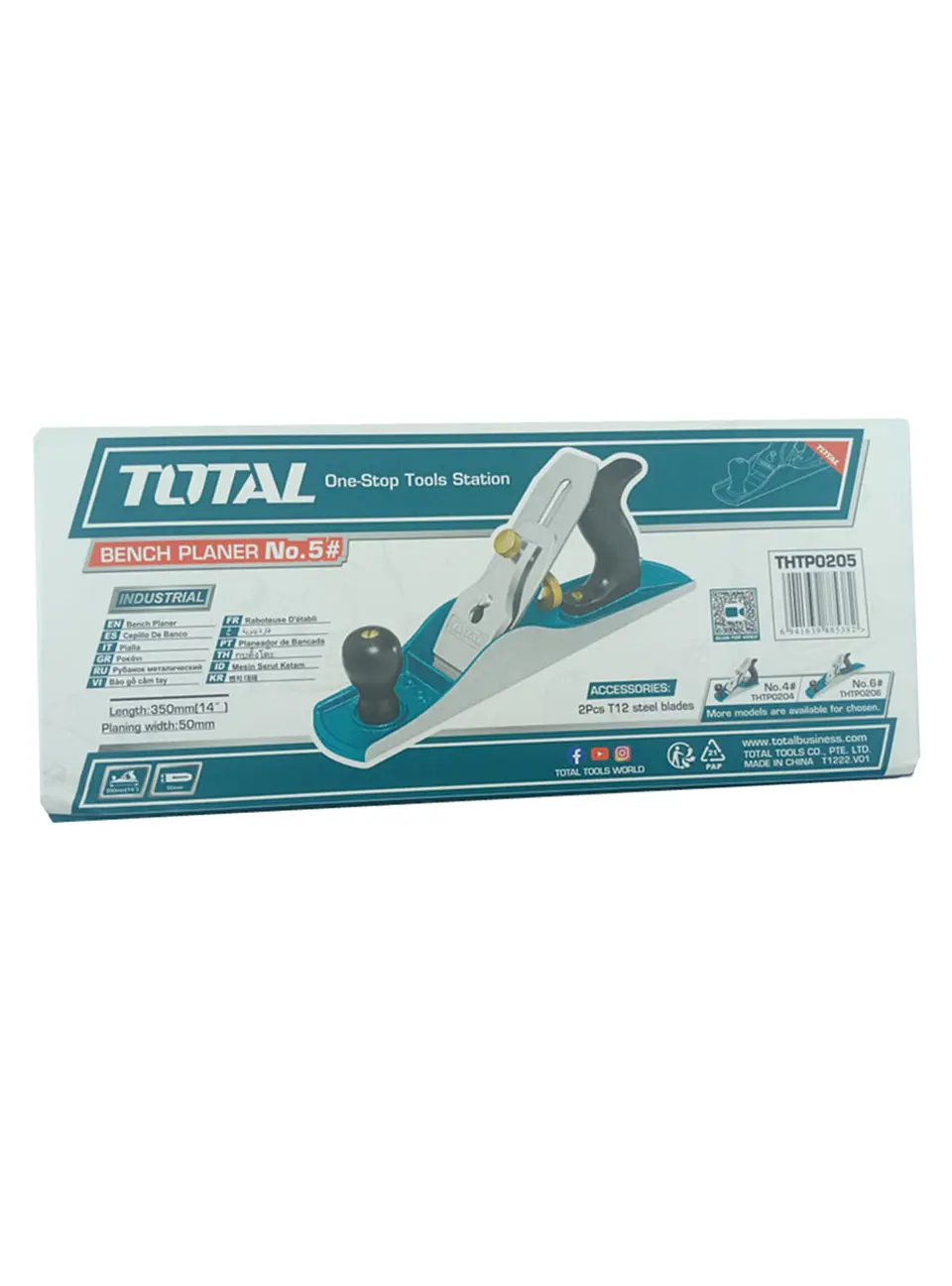 Cepillo Carpintero Manual Para Madera N° 5 Total Thtp0205 3