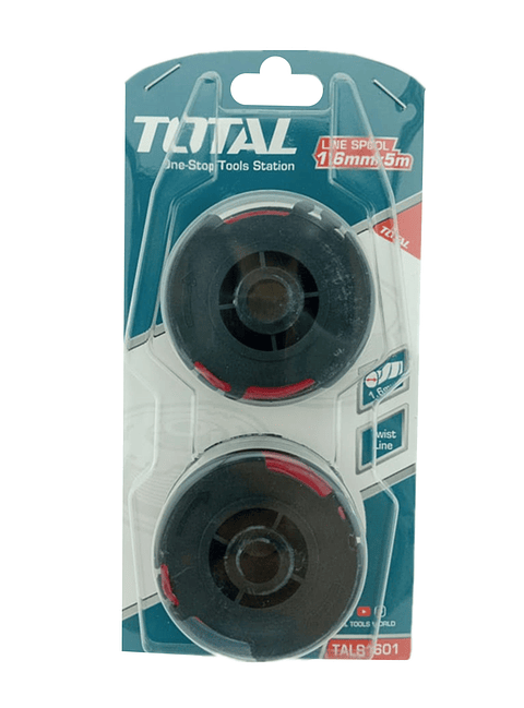 Hilo Nylon P/ Orilladora Pasto 1.6mm X 5 Mts 2 Unds Total