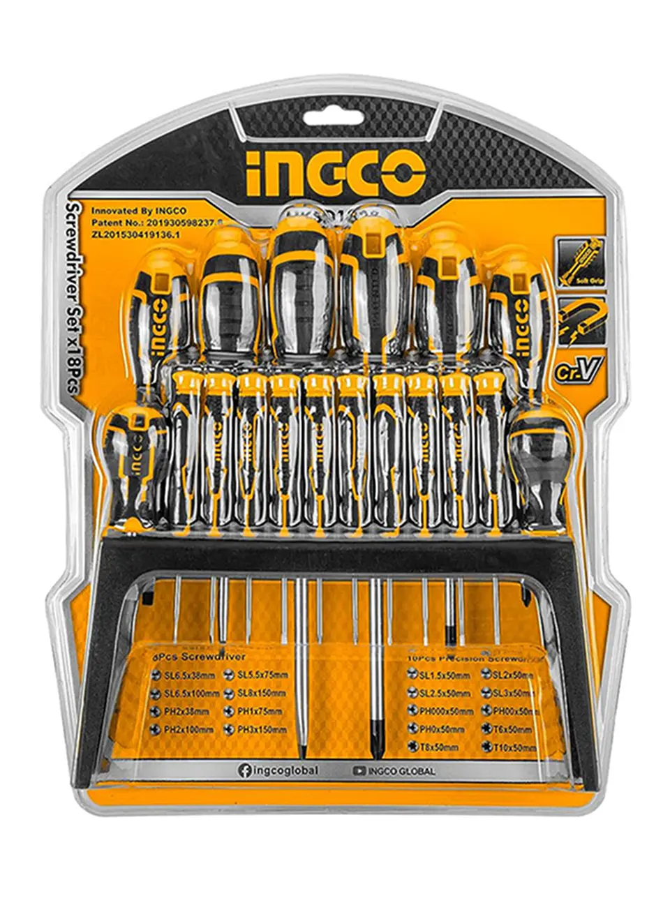 Kit Set Juego Destornilladores 18 Piezas Ingco Hksd1828 2