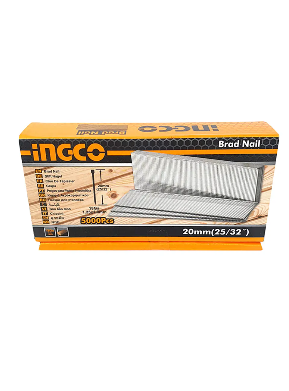 Clavos Para Clavadora 20mm 5000 Unidades Ingco Ana18201 2