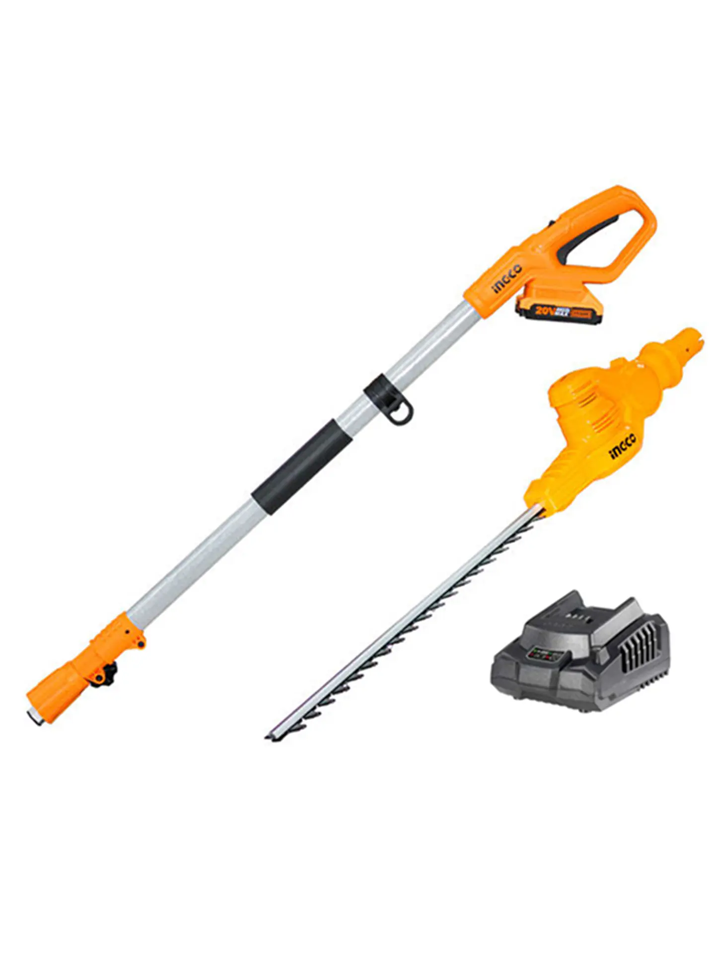 Cortaseto Podador De Altura Inalámbrico 20v Bat+carg Ingco 1