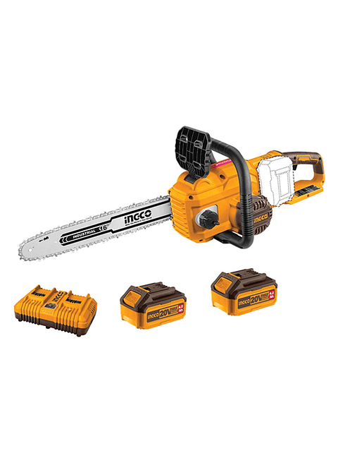 Motosierra Inalambrica 40v 400mm Bateria + Cargador Ingco