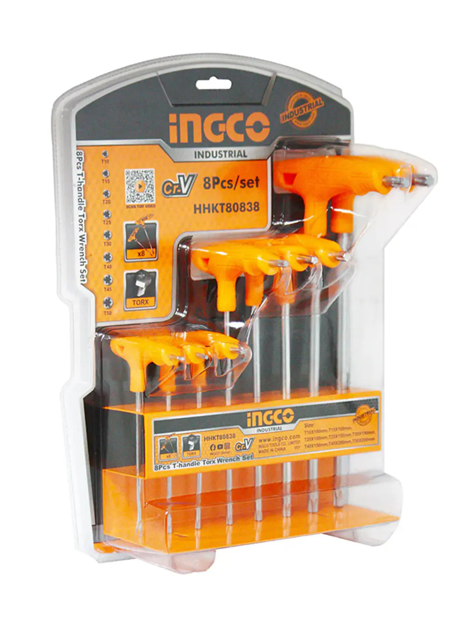 Set Juego Llaves Allen Torx C/mango T 8 Pcs Ingco Hhkt80838 1