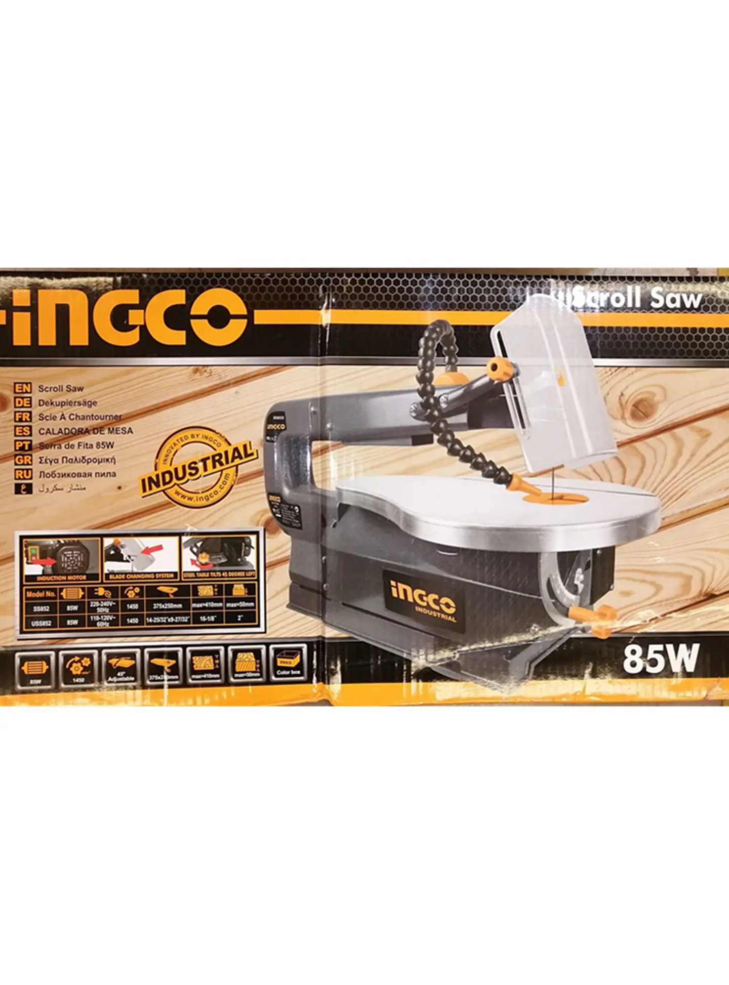 Sierra Caladora De Banco 85w Ingco Ss852 2