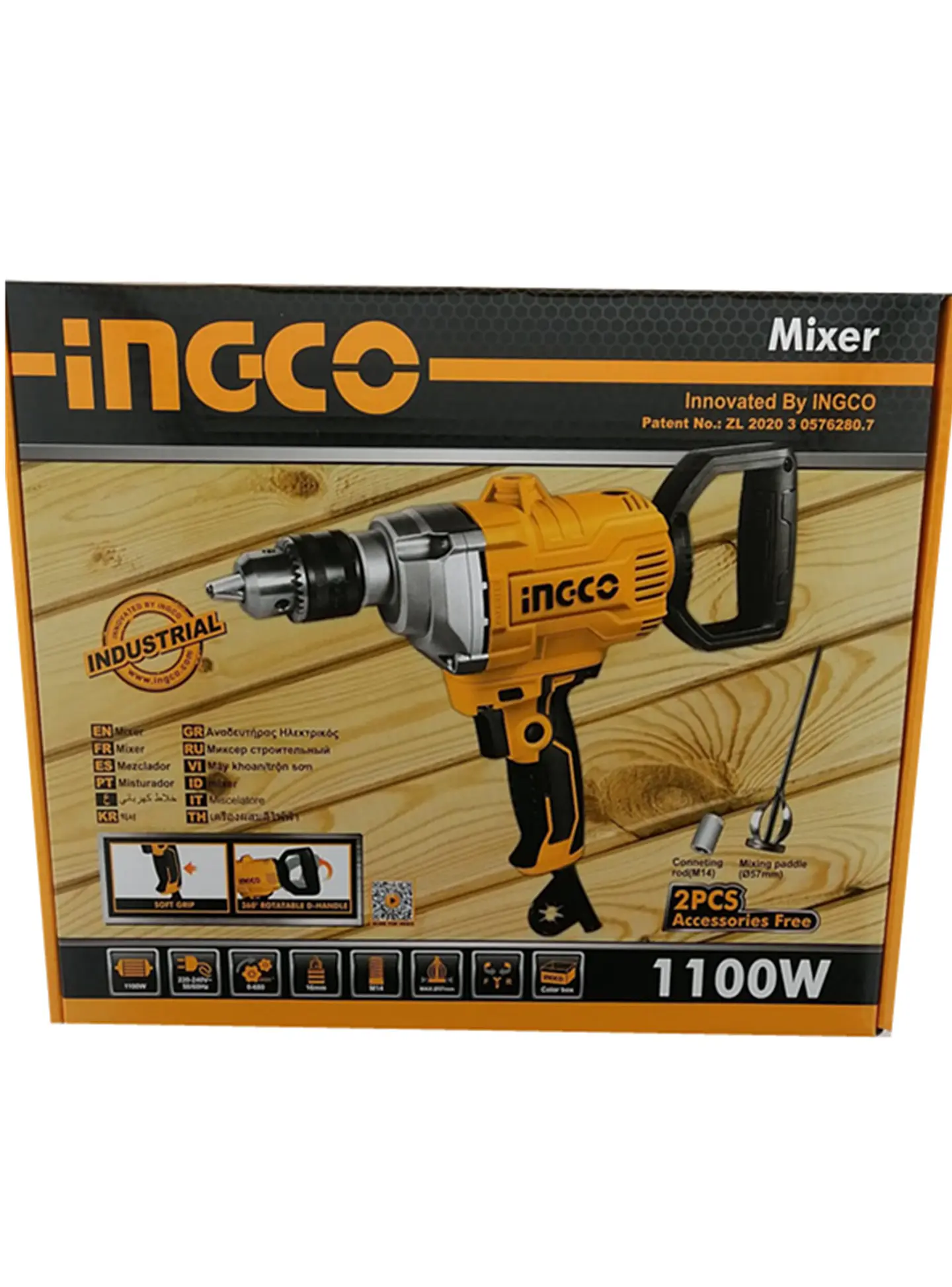 Taladro Mezclador 16mm 1100w Ingco Mx11008 2
