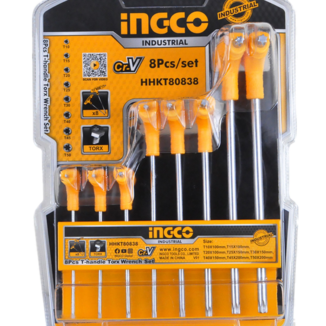 Set Juego Llaves Allen Torx C/mango T 8 Pcs Ingco Hhkt80838 2