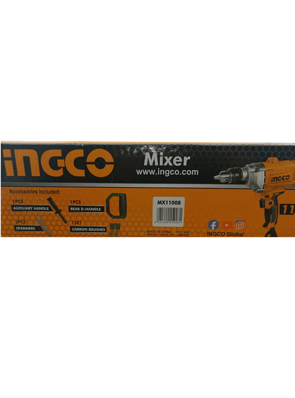 Taladro Mezclador 16mm 1100w Ingco Mx11008 3