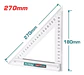Escuadra Angular 270 X 180mm Triangular Carpinteria Total - Miniatura 2