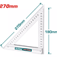 Escuadra Angular 270 X 180mm Triangular Carpinteria Total - Miniatura 2