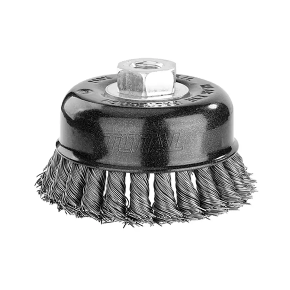 Escobilla Copa Trenzada Torcida 100mm Esmeril Total Tac32045 1