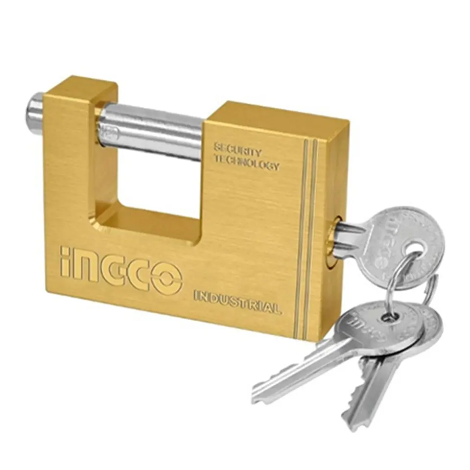 Candado Bronce Antipalanca 60 Mm C/3 Llaves Ingco 1