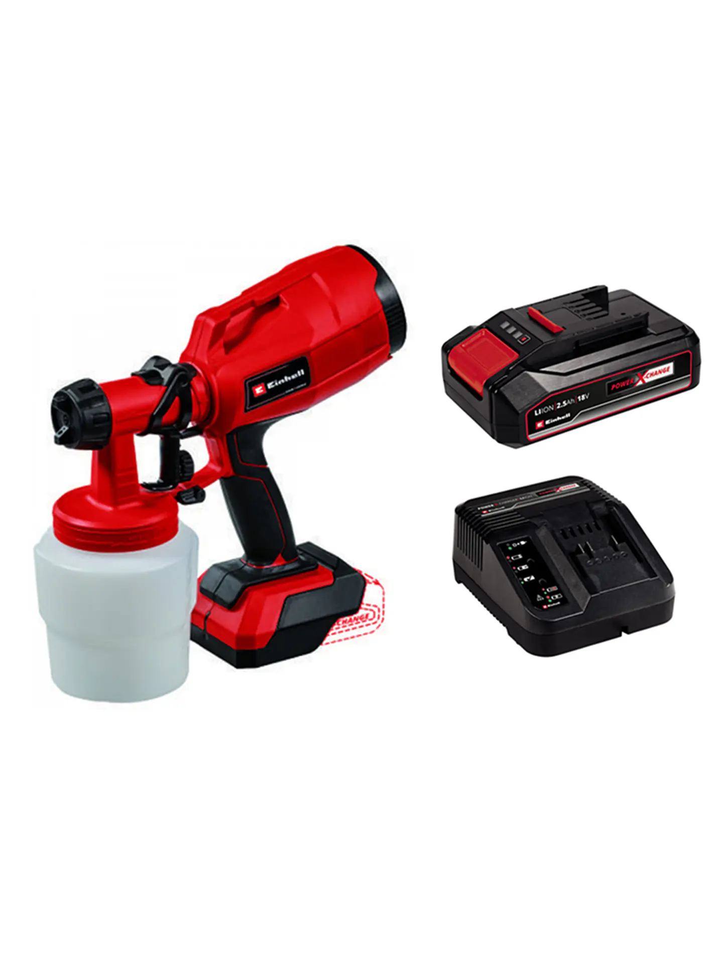 Pistola De Pintura Inalambrica 18v Bateria + Cargador Einhell 1