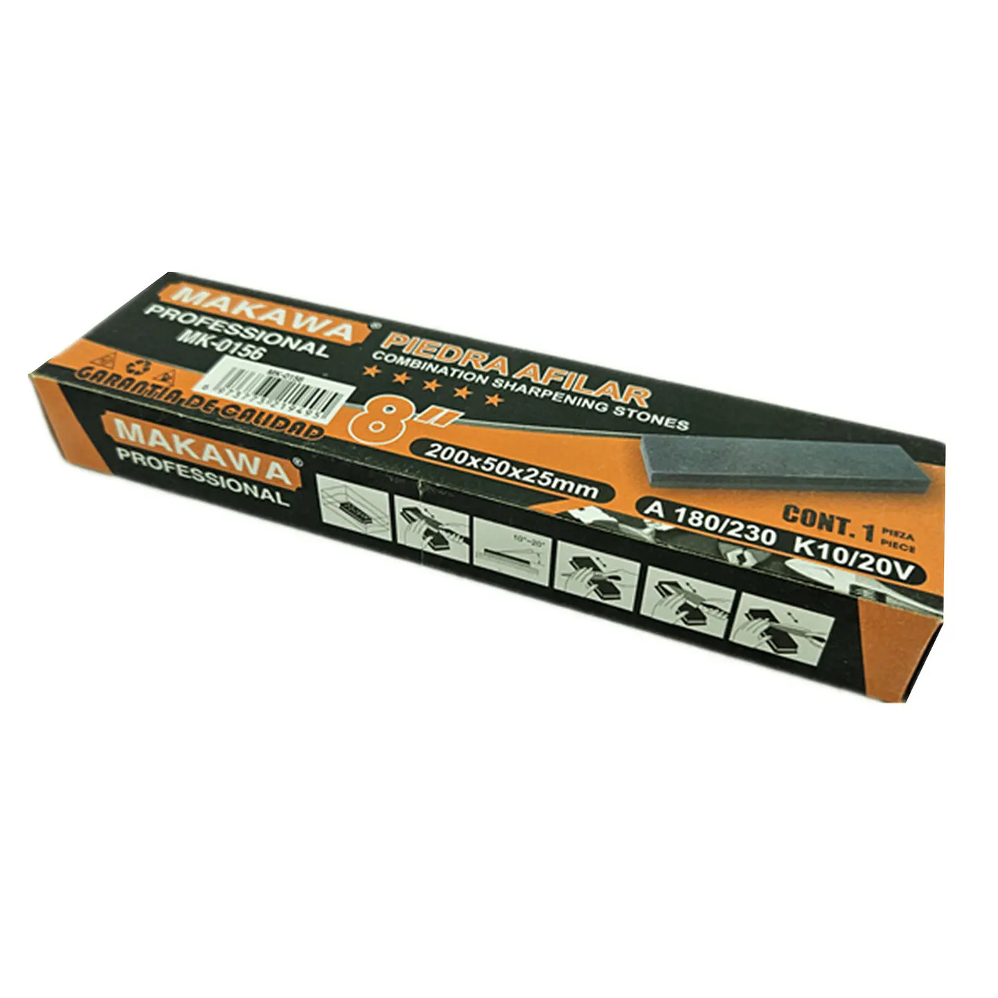 Piedra Para Afilar 8 Pulgadas Makawa Mk-0156 2