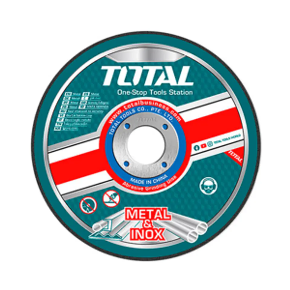 Disco Pulir Removedor Pintura Oxido 4 1/2 115mm Total 1