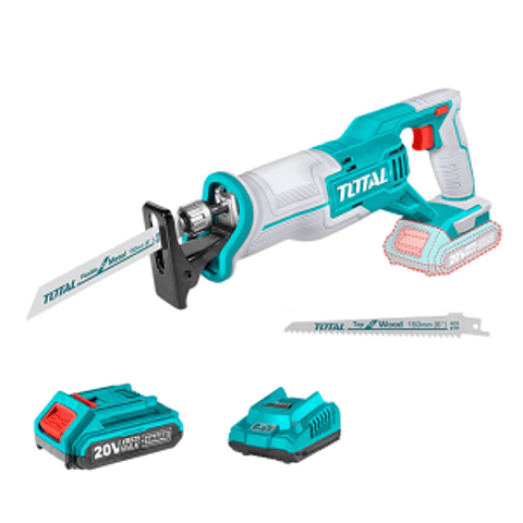 Sierra Sable Inalámbrica 20v Batería + Cargador Total Trsli11521