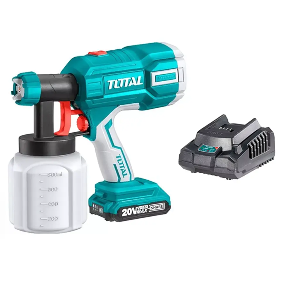 Pistola De Pintura 20v Bat+ Carg Total Tsgli20406 1