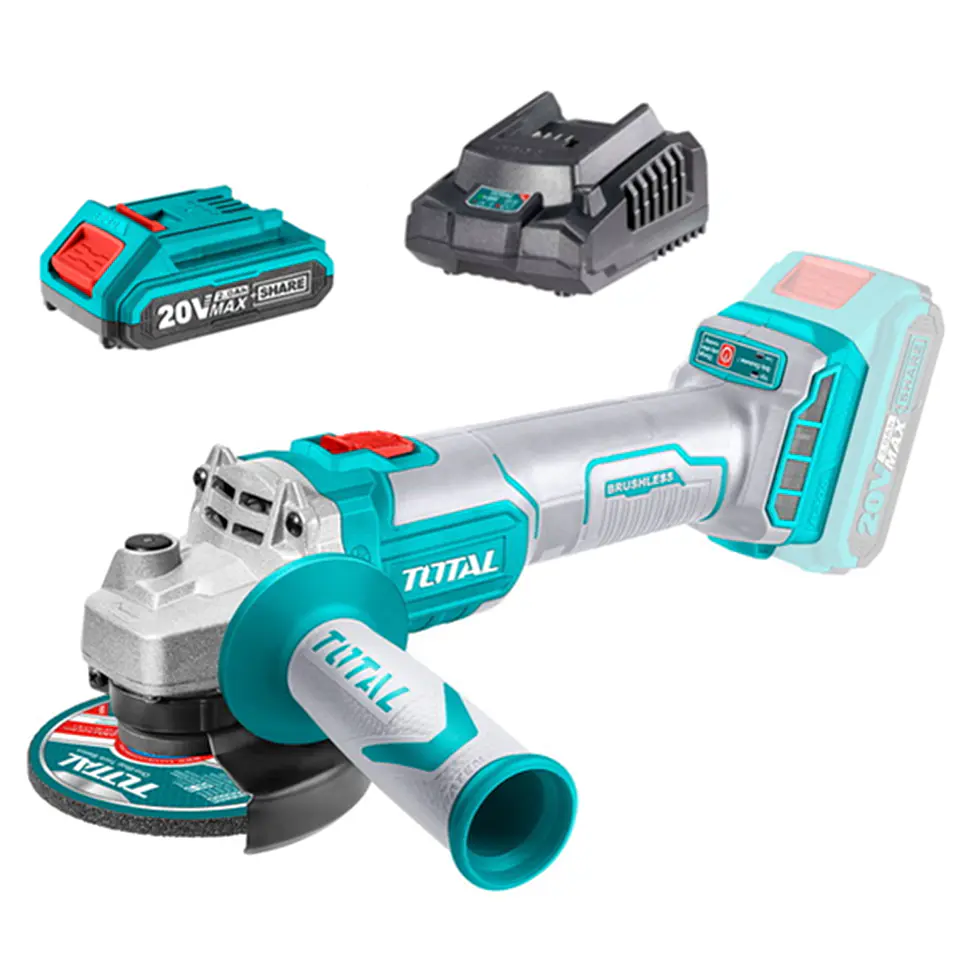 Galletera Esmeril Angular 20v 115mm Bat+Carg Total 1