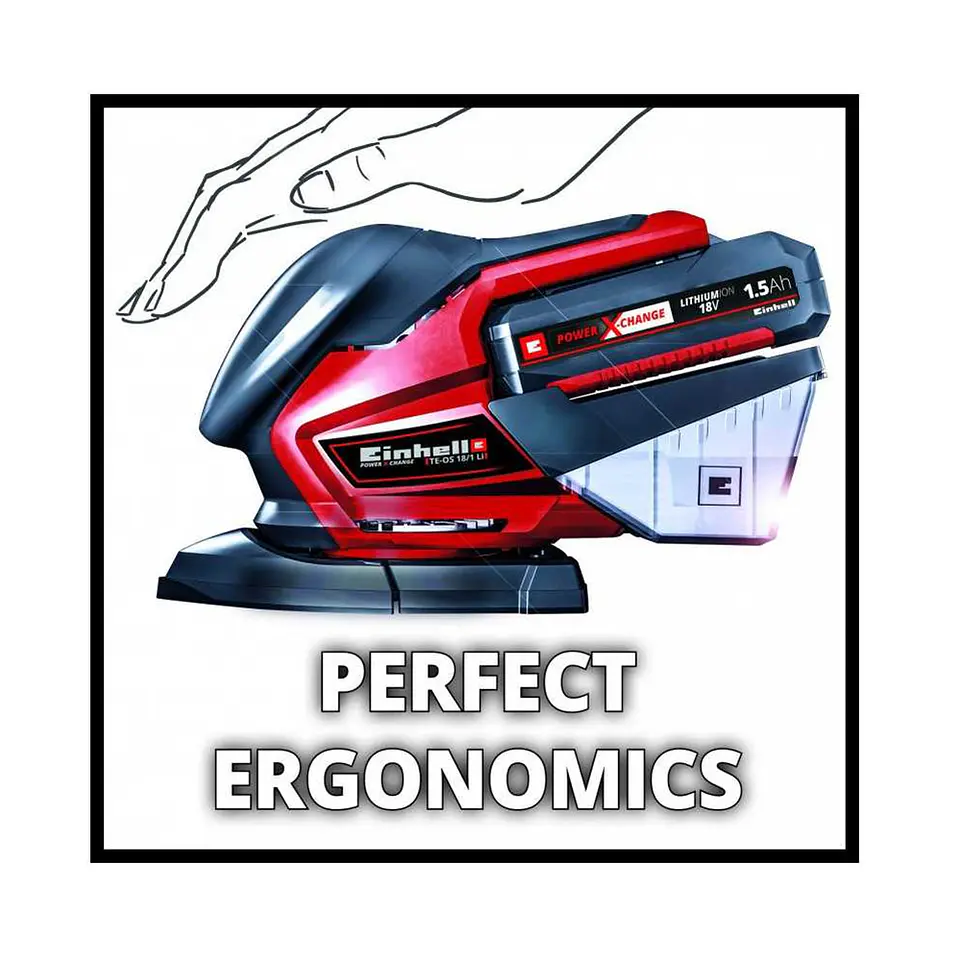 Lijadora Múltiple Inalambrica 18v Bateria + Cargador Einhell 2