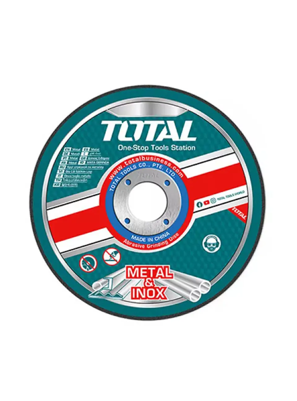 Disco Corte P/ Metal Acero Inoxidable 180mm Total Tac2161801 1