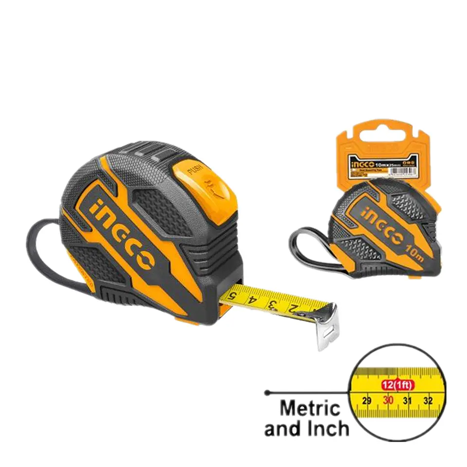 Cinta Huincha De Medir Metrica De Acero 10m Ingco 2
