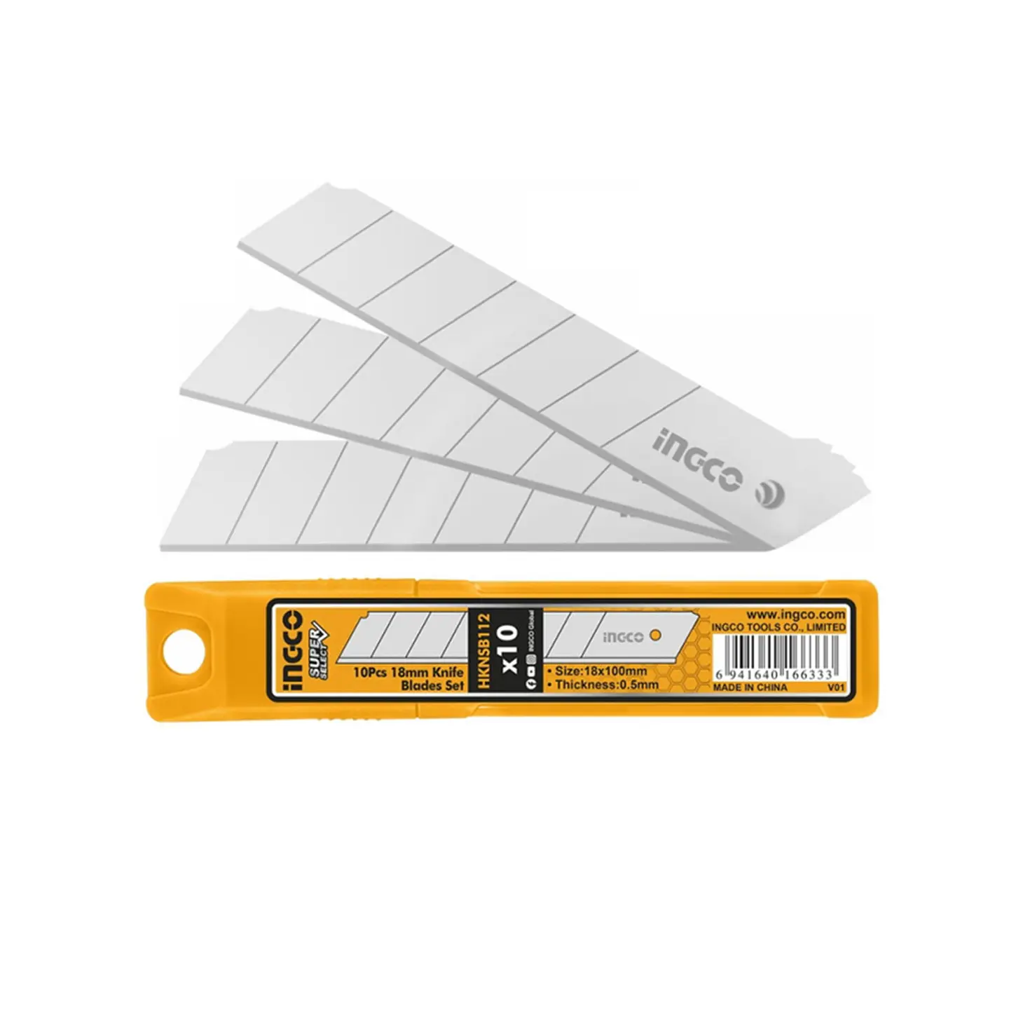 10x Repuesto Hoja Cuchillo Cartonero Corta Cartón 18mm Ingco 1