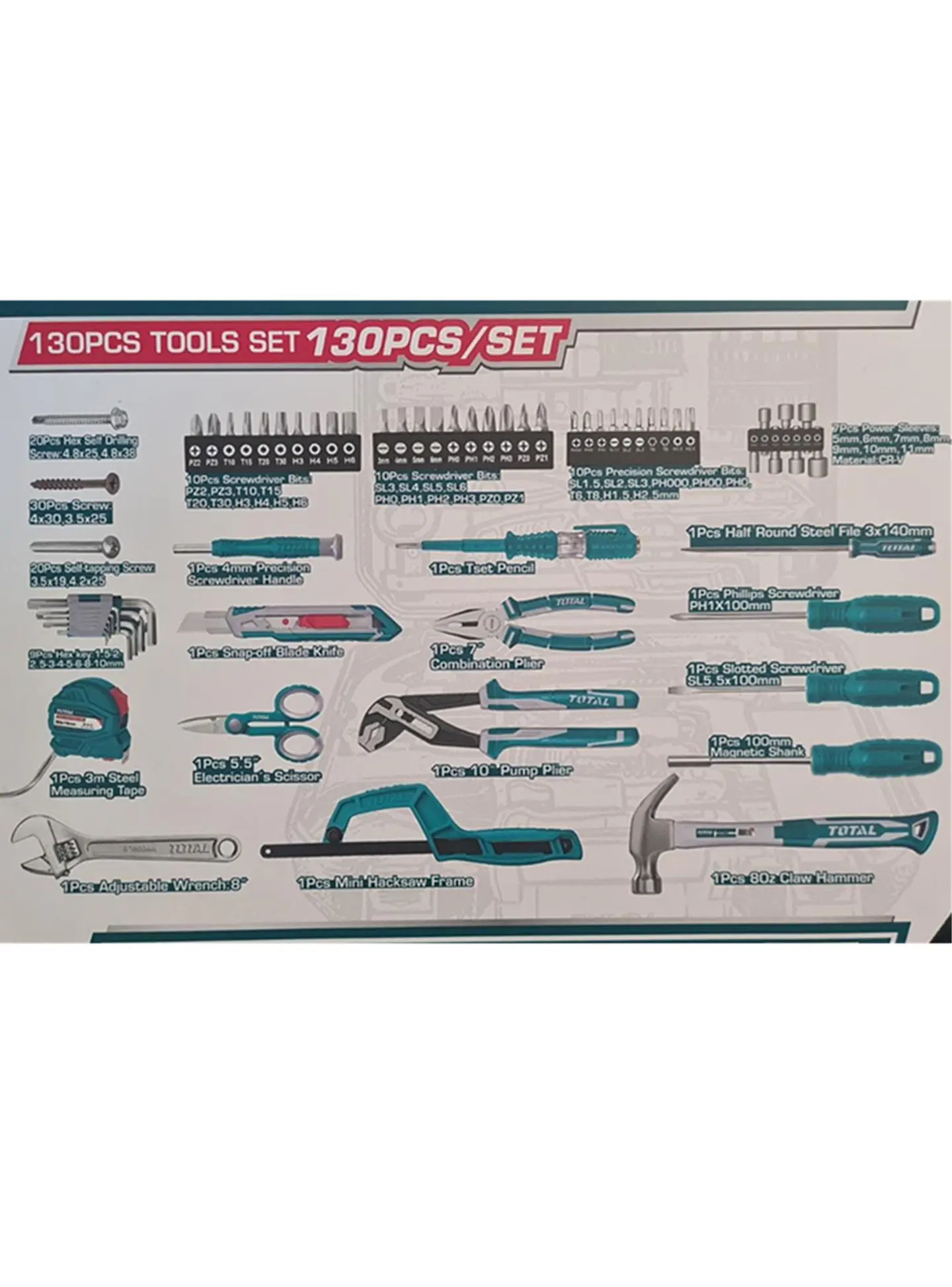 Set Juego Accesorios Y Herramientas 130 Pcs Total 2