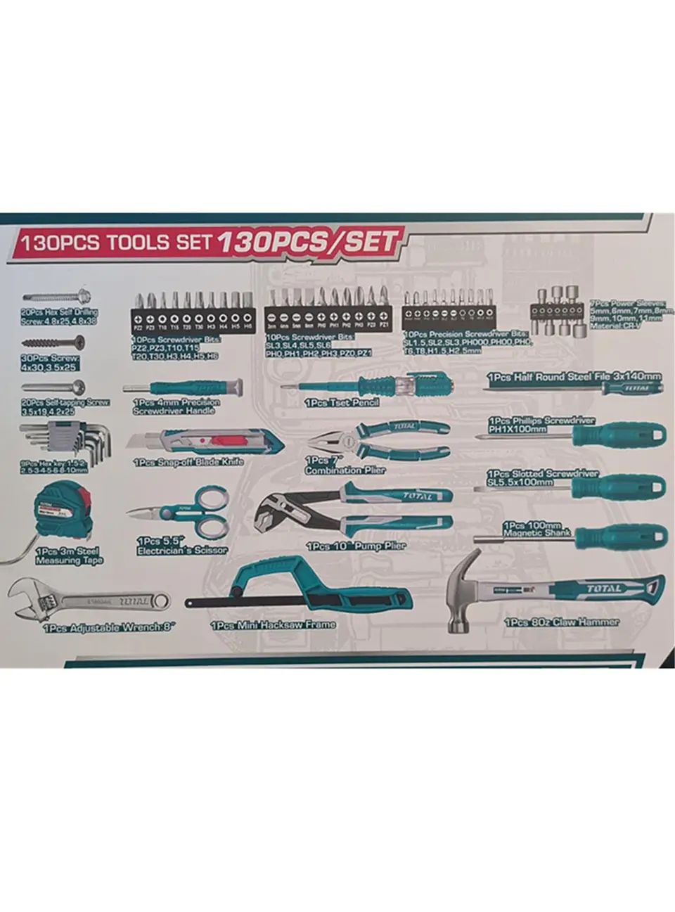 Set Juego Accesorios Y Herramientas 130 Pcs Total 2